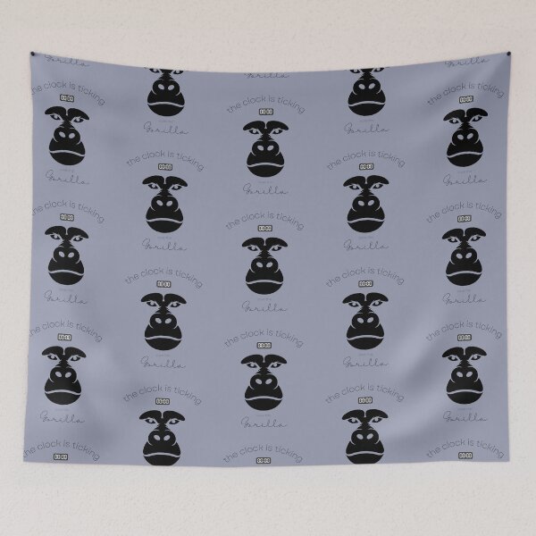 Item preview, The Gorilla The Clock is Ticking Floor Pillow designed and sold by MagicWolfStar.