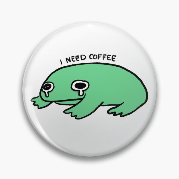 Sleepy Frog Wooden Pin