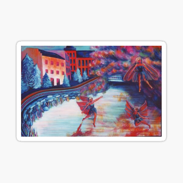 Fairies on The Lake Sticker