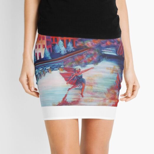Fairies on The Lake Mini Skirt