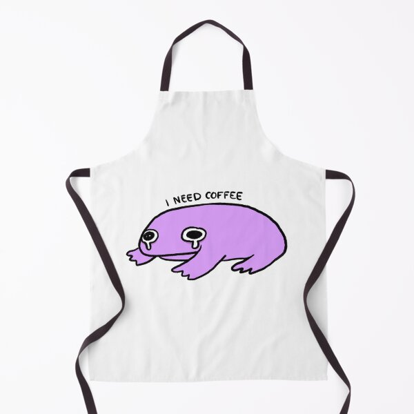 Item preview, I Need Coffee | Tired Purple Frog designed and sold by iristocat.