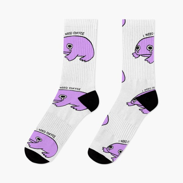 Item preview, I Need Coffee | Tired Purple Frog designed and sold by iristocat.