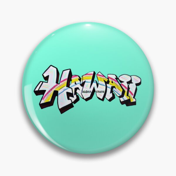 Item preview, Hawaii License Plate Graffiti - Available on stickers socks mugs and more designed and sold by Dude  Stuff.