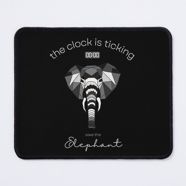 Item preview, Save The Elephant The Clock is Ticking Apron designed and sold by MagicWolfStar.