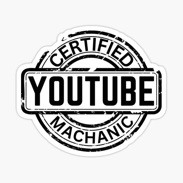 Artikel-Vorschau von Zertifizierter YouTube-Mechaniker, designt und verkauft von outlaw70.