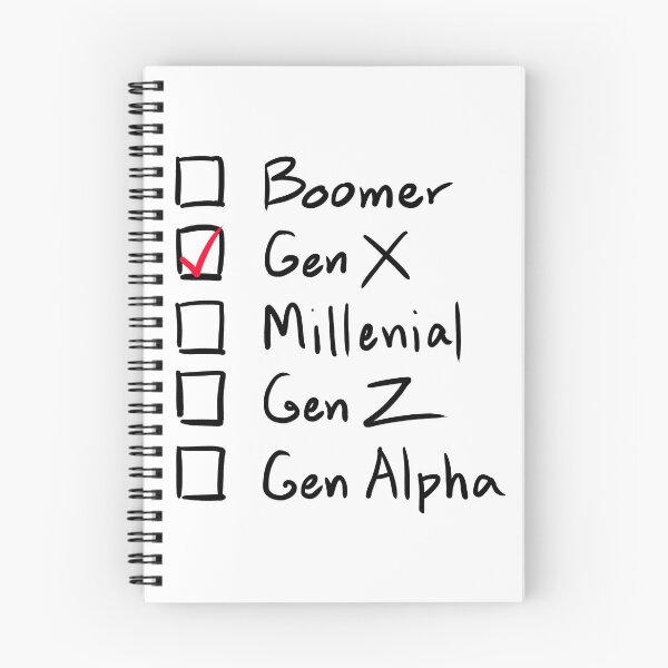 Item preview, Which Generation Are You?  For Gen X, Black Text designed and sold by markeralchemy.