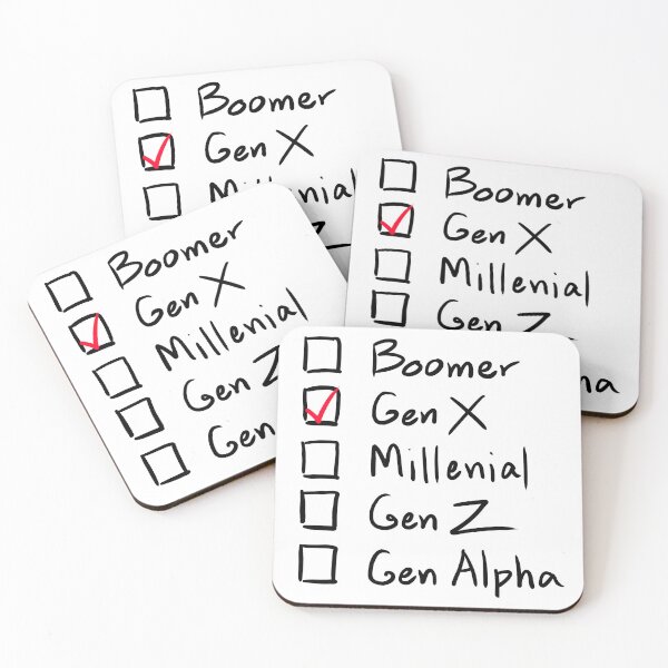 Item preview, Which Generation Are You?  For Gen X, Black Text designed and sold by markeralchemy.
