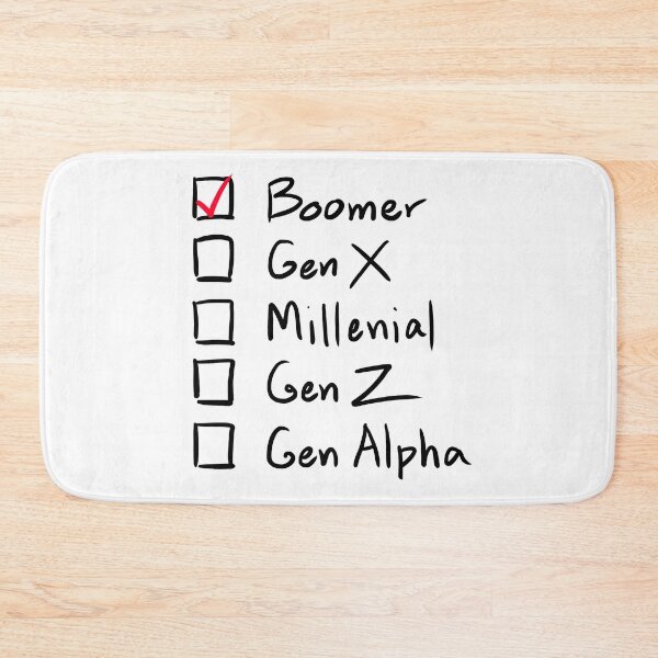 Item preview, Which Generation Are You?  For Boomers, Black Text designed and sold by markeralchemy.