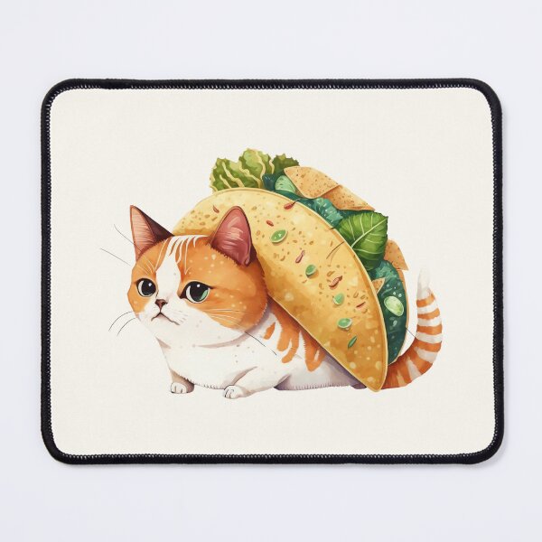 Item preview, Drawn taco cat designed and sold by ExplodedToons.