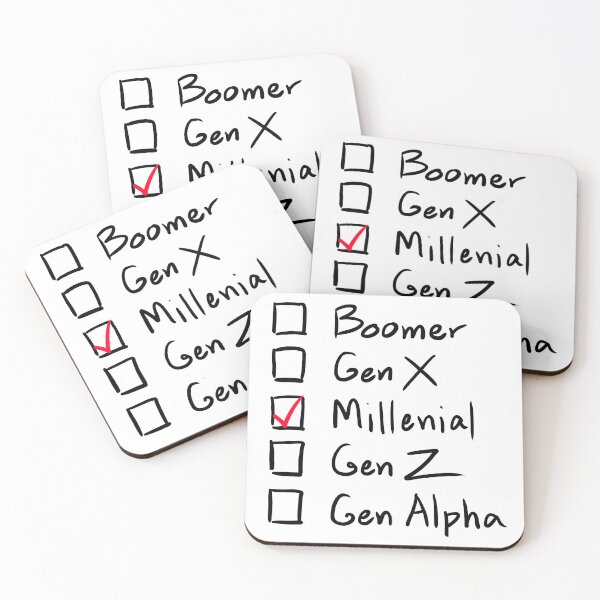 Item preview, Which Generation Are You?  For Millenials, Black Text designed and sold by markeralchemy.