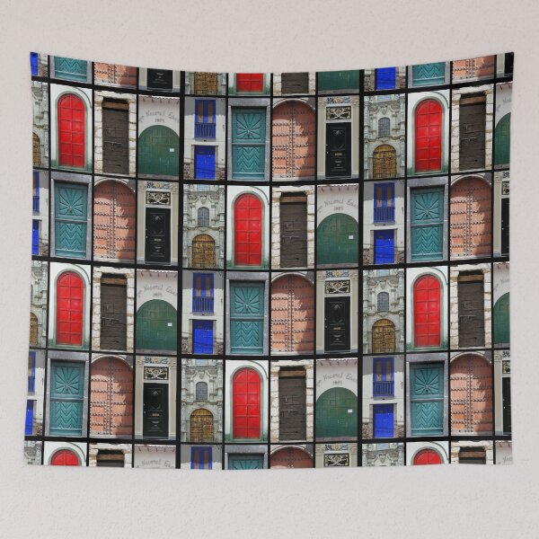 Item preview, Old doors of the World collage designed and sold by jaynerushton.