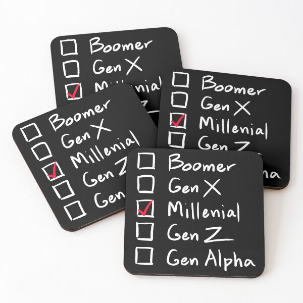 Item preview, Which Generation Are You?  For Millenials, White Text designed and sold by markeralchemy.