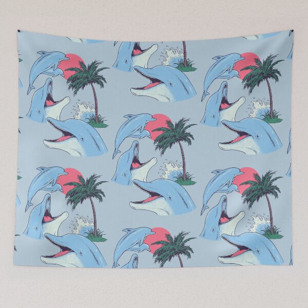 Item preview, Four Dolphin Palm Tree designed and sold by wytrab8.