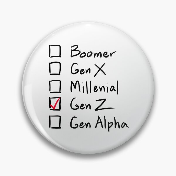 Item preview, Which Generation Are You?  For Gen Z, Black Text designed and sold by markeralchemy.