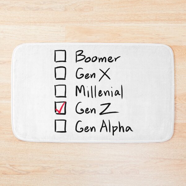 Item preview, Which Generation Are You?  For Gen Z, Black Text designed and sold by markeralchemy.