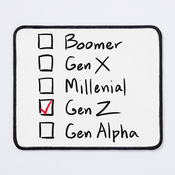 Item preview, Which Generation Are You?  For Gen Z, Black Text designed and sold by markeralchemy.