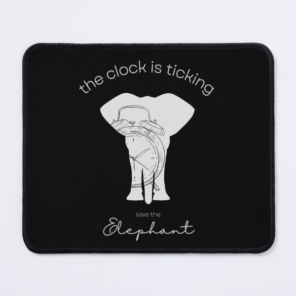 Item preview, Save The Elephant The Clock is Ticking Framed Print designed and sold by MagicWolfStar.