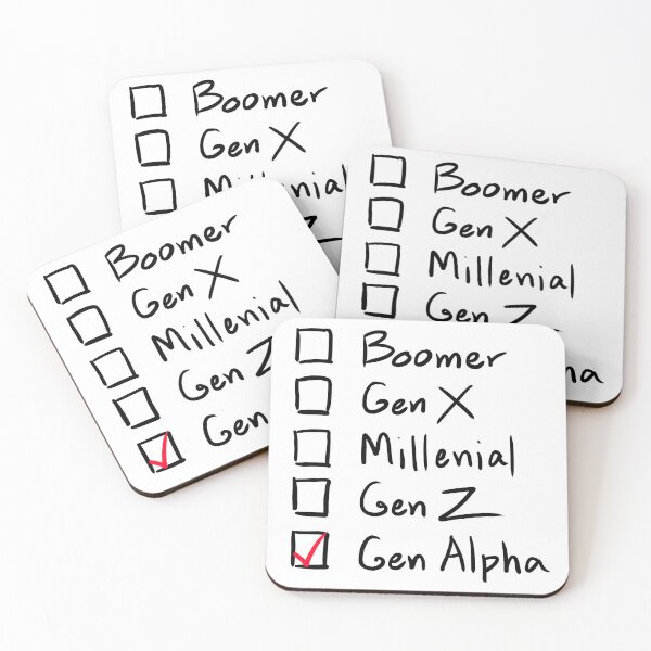 Item preview, Which Generation Are You?  For Gen Alpha, Black Text designed and sold by markeralchemy.