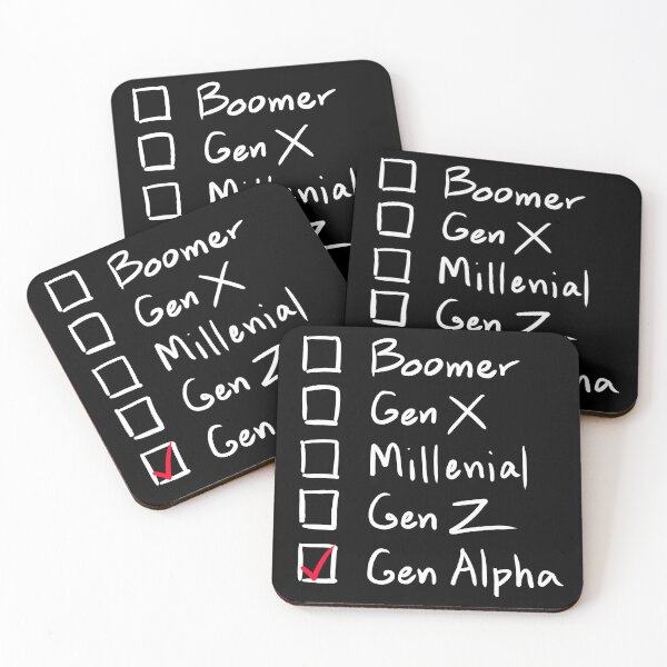 Item preview, Which Generation Are You?  For Gen Alpha, White Text designed and sold by markeralchemy.
