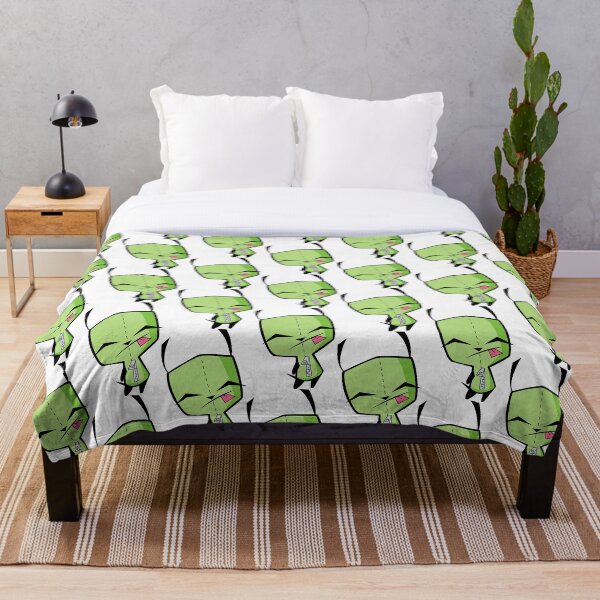 "Invader Zim's GIR" Throw Blanket for Sale by ExcuseMeSticker Redbubble