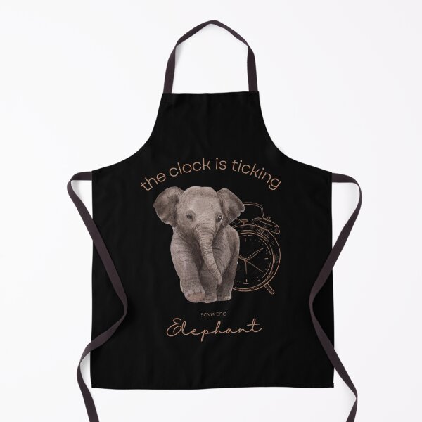Item preview, Save The Elephant The Clock is Ticking Throw Pillow designed and sold by MagicWolfStar.