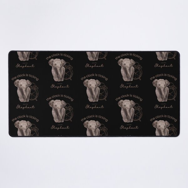 Item preview, Save The Elephant The Clock is Ticking Throw Pillow designed and sold by MagicWolfStar.