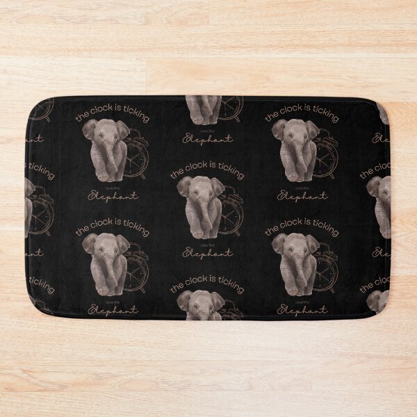 Item preview, Save The Elephant The Clock is Ticking Throw Pillow designed and sold by MagicWolfStar.