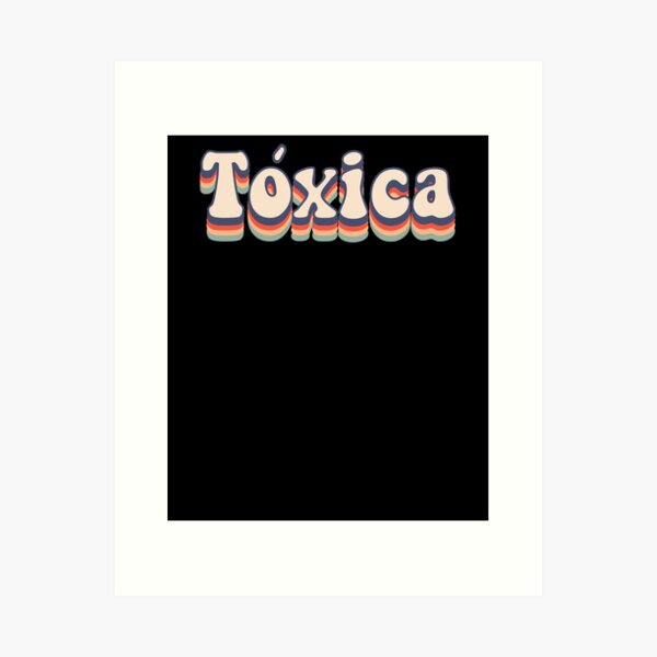 YO SOY LA TOXICA STICKER DECAL CALCOMANIA DE VINILO ROJO 8"