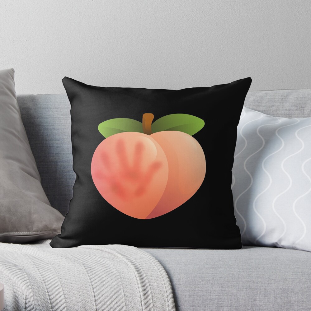 Peach hot sale emoji cushion