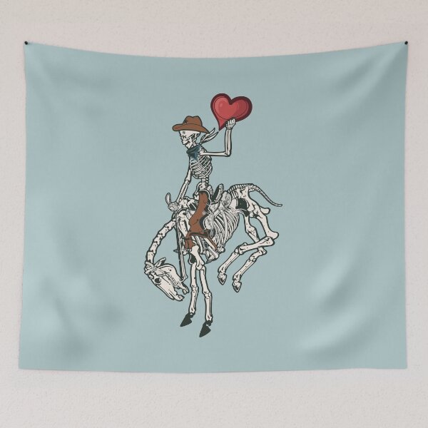 Item preview, Valentine's Day Cowboy Skeleton and Heart designed and sold by bolimj.