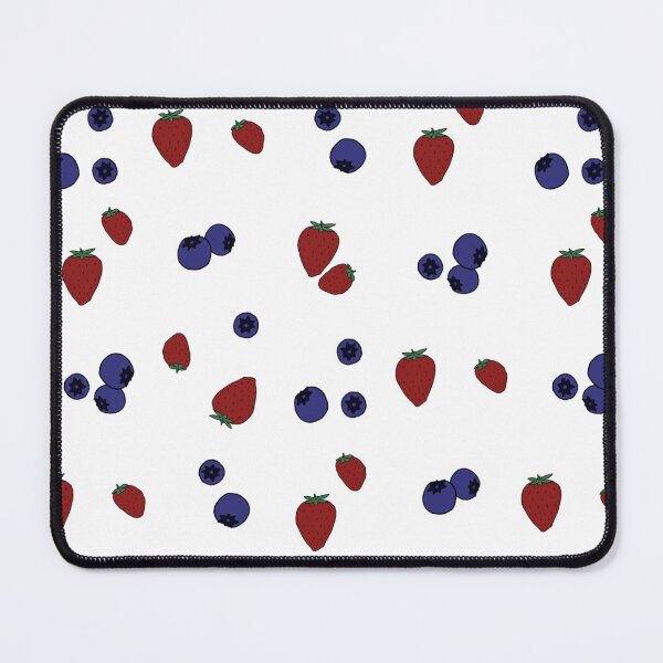 Item preview, Strawberry and Blueberry Mixed Berry Pattern designed and sold by hanameda.
