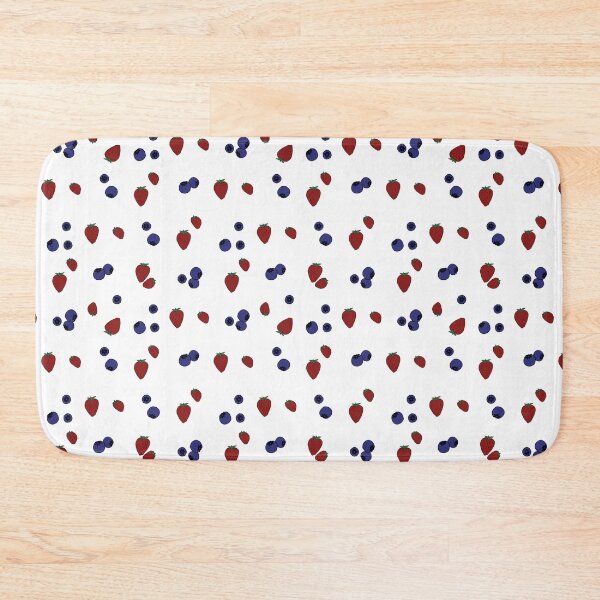 Item preview, Strawberry and Blueberry Mixed Berry Pattern designed and sold by hanameda.