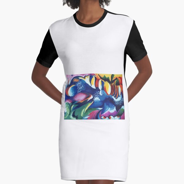 Energy Delight Graphic T-Shirt Dress