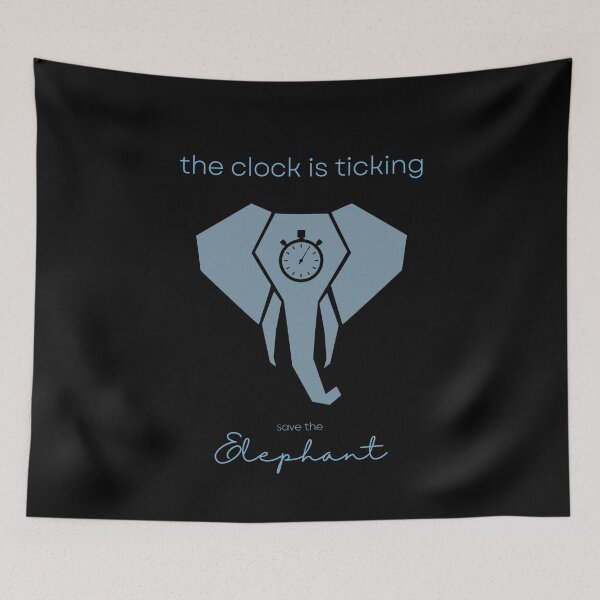 Item preview, Save The Elephant The Clock is Ticking T-shirt designed and sold by MagicWolfStar.