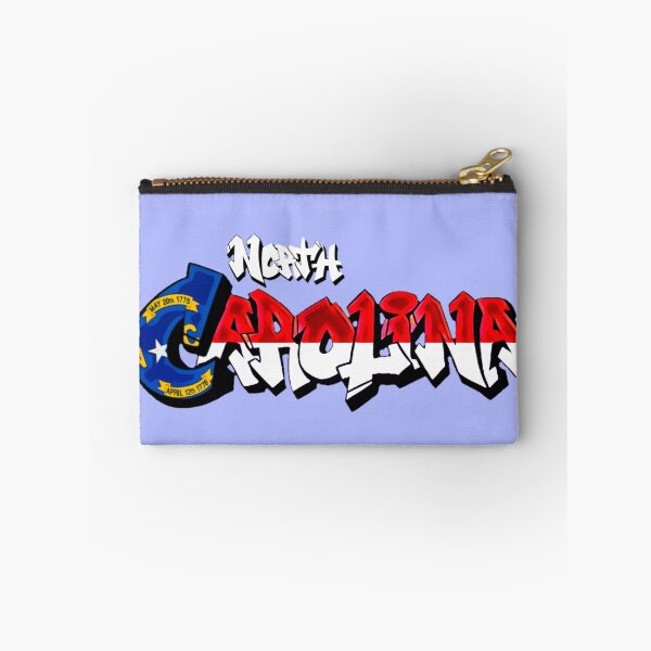 Item preview, Original North Carolina Flag Graffiti  - Available on stickers socks mugs and more designed and sold by Dude  Stuff.