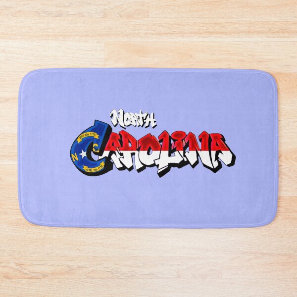 Item preview, Original North Carolina Flag Graffiti  - Available on stickers socks mugs and more designed and sold by Dude  Stuff.