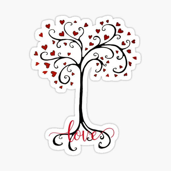 Love Tree Sticker