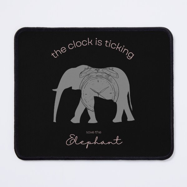 Item preview, Save The Elephant The Clock is Ticking Duvet Cover designed and sold by MagicWolfStar.