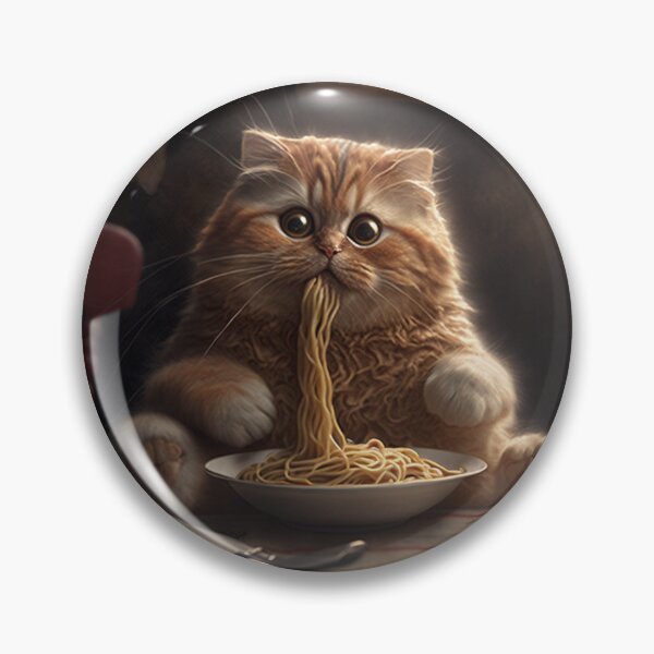 Artikelvorschau, Katze isst Spaghetti entworfen und verkauft von helkernx.