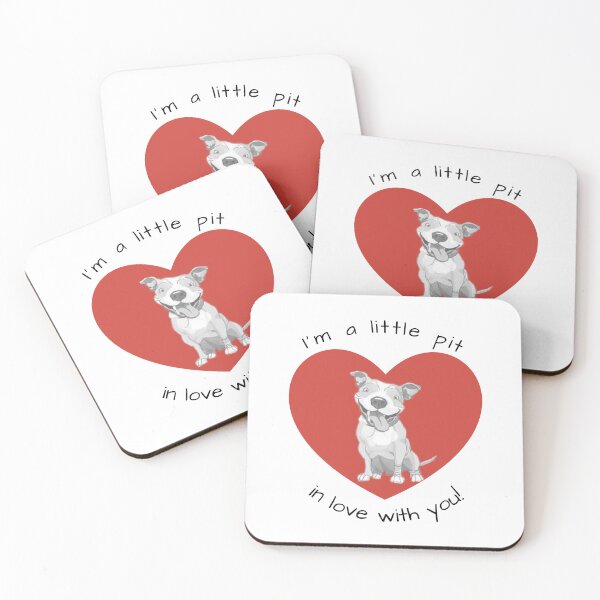 Item preview, I'm a little pit in love with you! Greeting Card designed and sold by Kristina Gale.