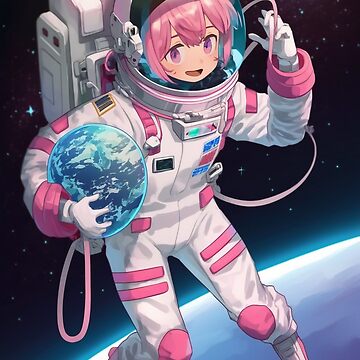 Space Astronaut Anime Gril Aerospace Spaceflight' Men's Organic Sweatshirt  | Spreadshirt