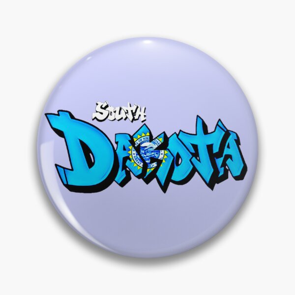 Item preview, South Dakota Flag Graffiti  - Available on stickers socks mugs and more designed and sold by Dude  Stuff.