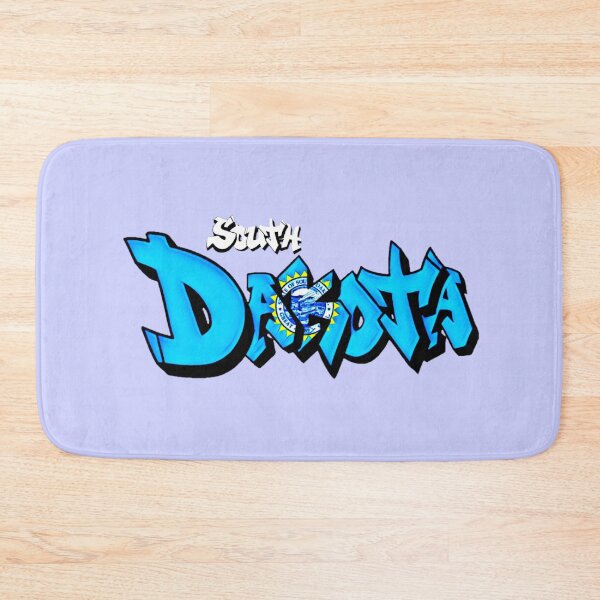 Item preview, South Dakota Flag Graffiti  - Available on stickers socks mugs and more designed and sold by Dude  Stuff.