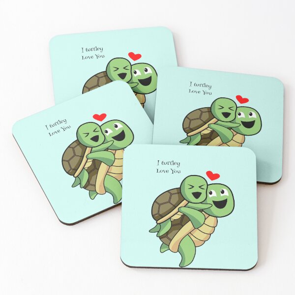 Item preview, I Turtley Love you Cute turtles designed and sold by MilieuOnline.