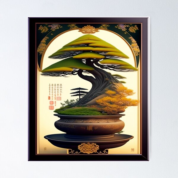 Vista previa del artículo con la obra «Ancient Bonsai, classic art.», diseñado y vendido por FuturoClas.