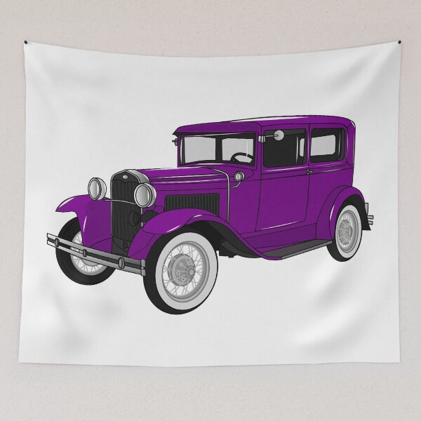 Item preview, Classic car 1931 cartoon illustration designed and sold by Misscartoon.