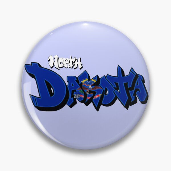 Item preview, North Dakota Flag Graffiti  - Available on stickers socks mugs and more designed and sold by Dude  Stuff.