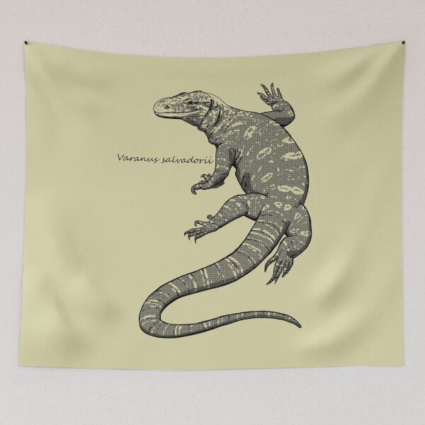 Item preview, Crocodile Monitor Sketch designed and sold by ArtByBreah.