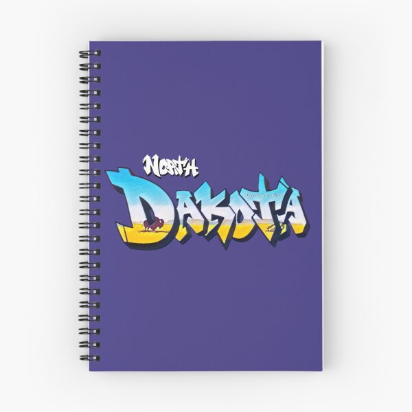 Item preview, North Dakota License Plate Graffiti  - Available on stickers socks mugs and more designed and sold by Dude  Stuff.