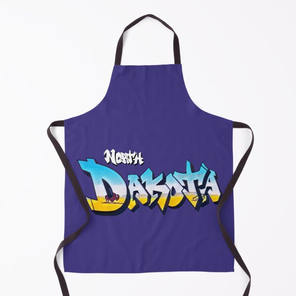 Item preview, North Dakota License Plate Graffiti - Available on stickers socks mugs and more designed and sold by Dude Stuff.